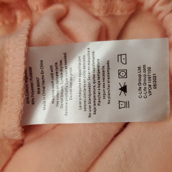 Snoopy Cropped Sweatshirt Light Orange - Picture 8 of 8